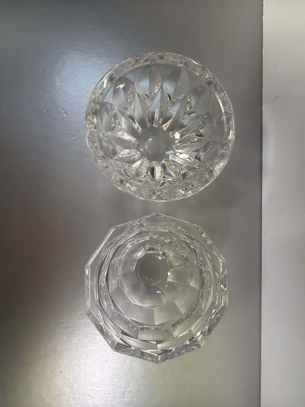Kosta‎ Boda Sweden Set of 2 Small Lead Crystal Bowls Stella & Prince Patterns 4